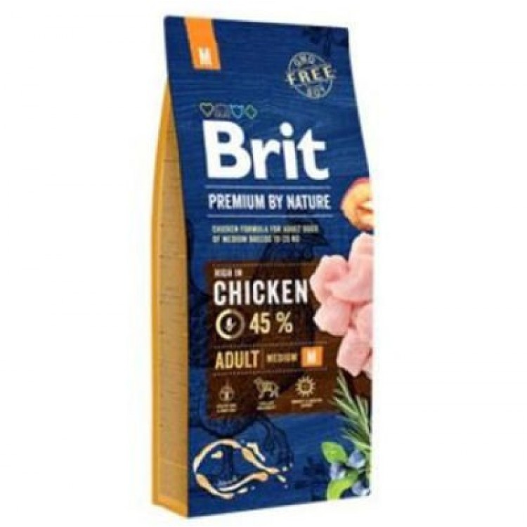 Brit Premium Medium Tavuklu Orta Irk Köpek Maması 15 Kg Brit Premium Medium Tavuklu Orta Irk Köpek Maması 15 Kg