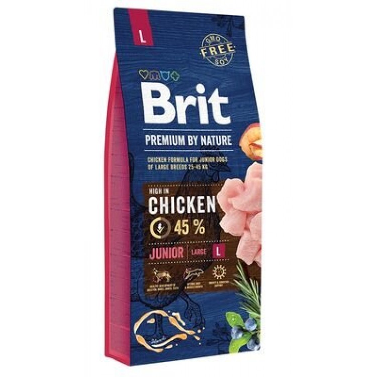 Brit Premium Junior Large Tavuklu Büyük Irk Yavru Köpek Maması 15 Kg