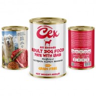 Cex Kuzulu Yetişkin Köpek Konservesi 400 gr x 24 Adet
